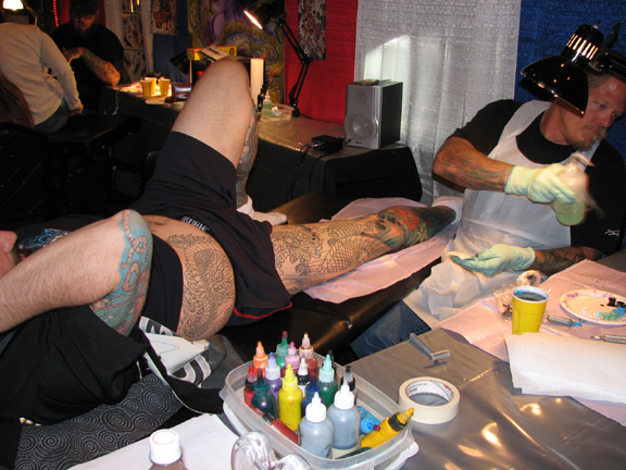 Tattoos by Rick 12th annual International Tattoo Convention held in Green B