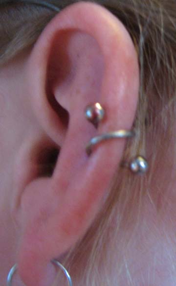Sprial Piercing - Brooke at Body Temple