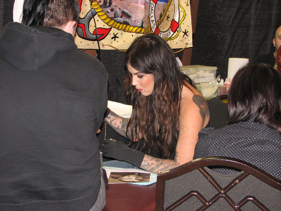 Kat Von D and Oliver Tattoos by Rick 12th annual International Tattoo Conve