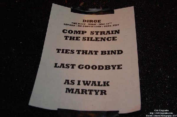 Dirge, The Rave Bar, Milwaukee WI, July 28, 2007.