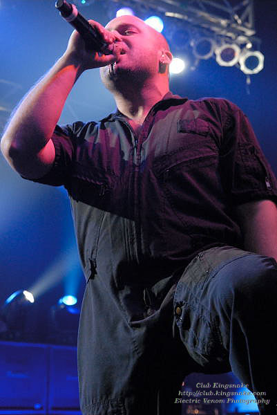 David Draiman of Disturbed  at the Rave In Milwaukee  