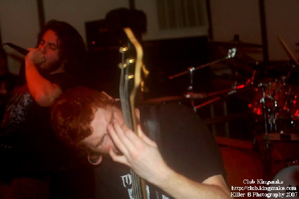 Job For A Cowboy, January 12, 2007.  The Orchard Inn, Menomonee Falls WI