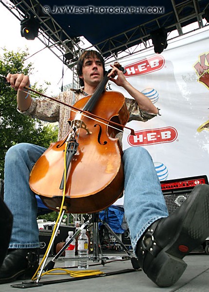 Alejando Escovedo's cello player