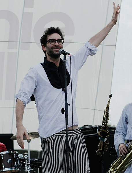 Jamie Lidell on the Dell Stage at ACL on 9/26/08