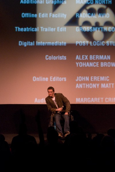 Q and A after the screening of Body of War