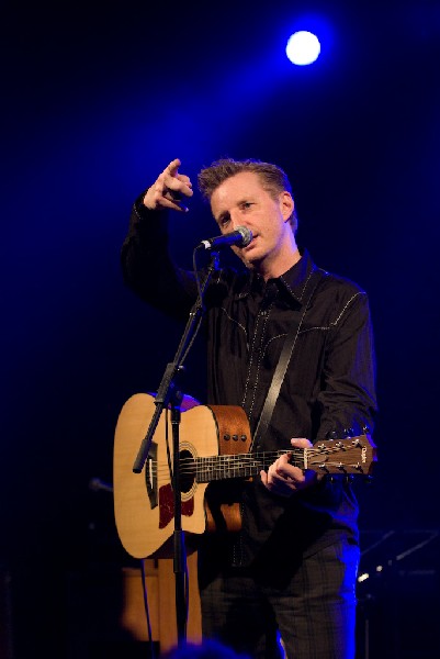 Billy Bragg at the Body of War Showcase.  Stubb's BBQ SXSW 2008