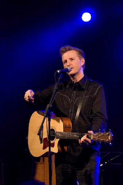 Billy Bragg at the Body of War Showcase.  Stubb's BBQ SXSW 2008