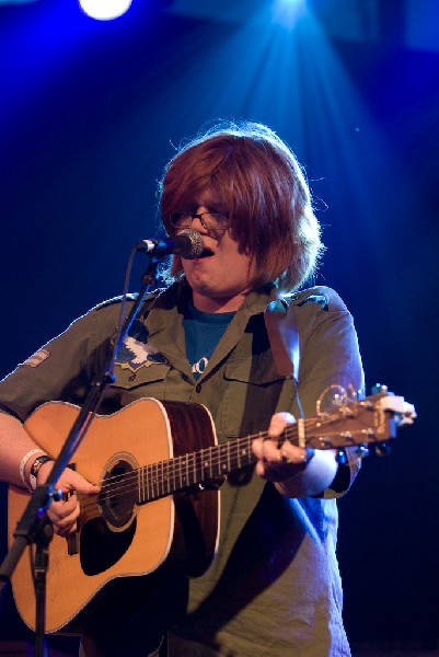 Brett Dennen at the Body of War Showcase.  Stubb's BBQ SXSW 2008