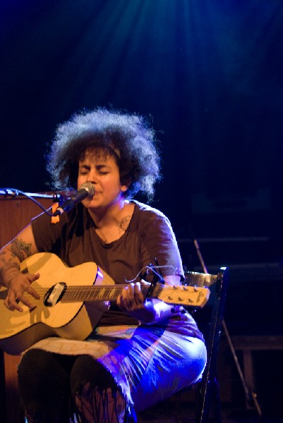 Kimya Dawson at the Body of War Showcase.  Stubb's BBQ SXSW 2008