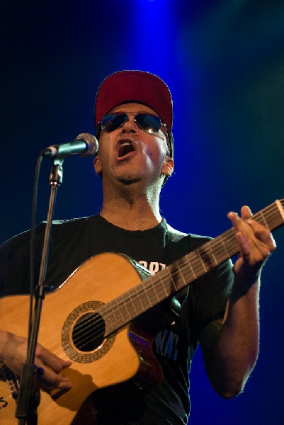 The Nightwatchman at the Body of War Showcase.  Stubb's BBQ SXSW 2008