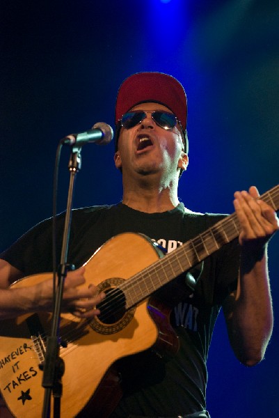 The Nightwatchman at the Body of War Showcase.  Stubb's BBQ SXSW 2008