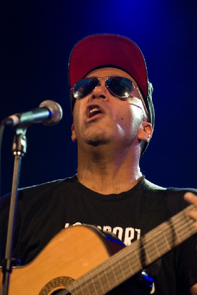 The Nightwatchman at the Body of War Showcase.  Stubb's BBQ SXSW 2008