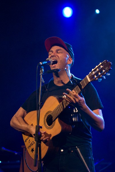 The Nightwatchman at the Body of War Showcase.  Stubb's BBQ SXSW 2008