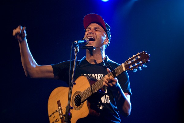 The Nightwatchman at the Body of War Showcase.  Stubb's BBQ SXSW 2008