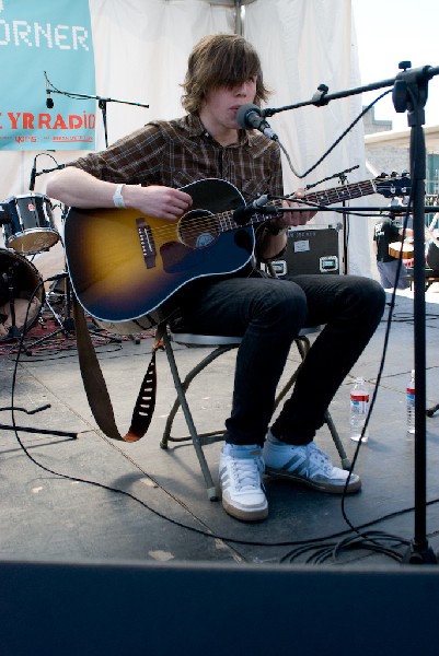 David monks of Tokto Police Club at the Free YR Radio Stage SXSW 2008
