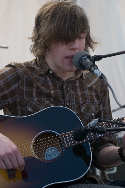 David monks of Tokto Police Club at the Free YR Radio Stage SXSW 2008