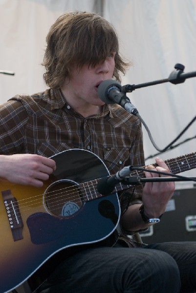 David monks of Tokto Police Club at the Free YR Radio Stage SXSW 2008