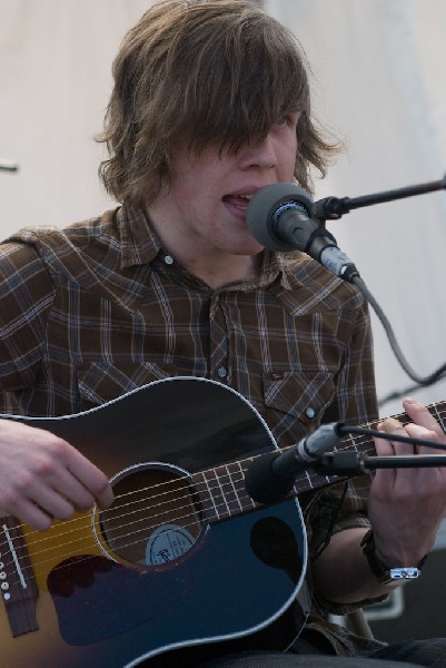 David monks of Tokto Police Club at the Free YR Radio Stage SXSW 2008