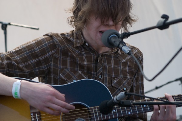 David monks of Tokto Police Club at the Free YR Radio Stage SXSW 2008