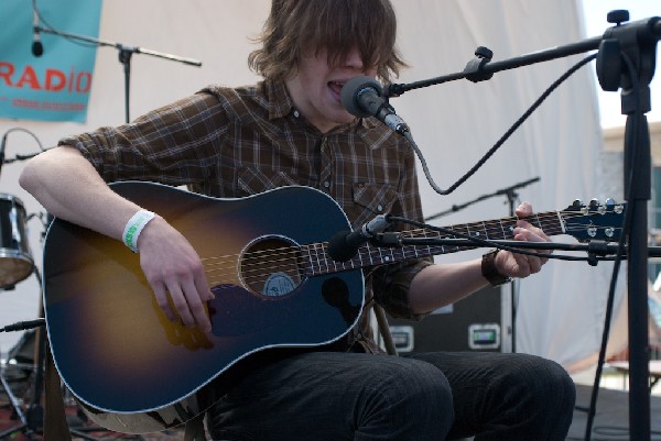 David monks of Tokto Police Club at the Free YR Radio Stage SXSW 2008