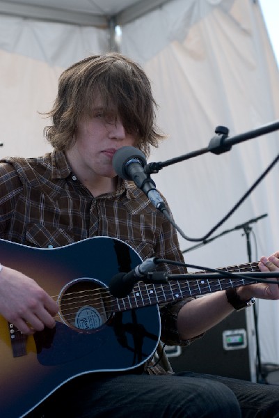 David monks of Tokto Police Club at the Free YR Radio Stage SXSW 2008