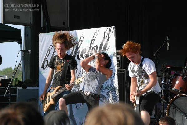 Bless The Fall at The Vans Warped Tour.   August 11, 2007.