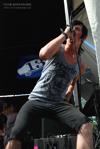 Chiodos at The Vans Warped Tour.   August 11, 2007.