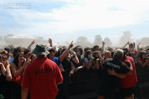 Chiodos at The Vans Warped Tour.   August 11, 2007.