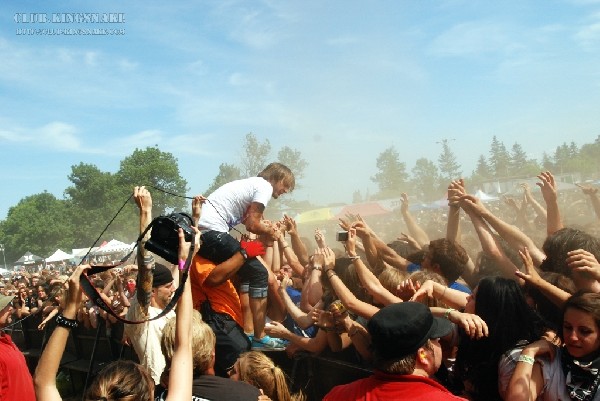 Chiodos at The Vans Warped Tour.   August 11, 2007.