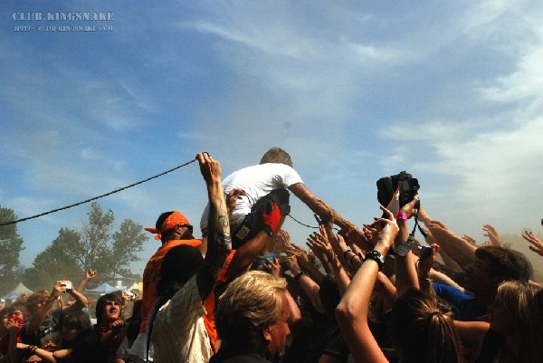 Chiodos at The Vans Warped Tour.   August 11, 2007.