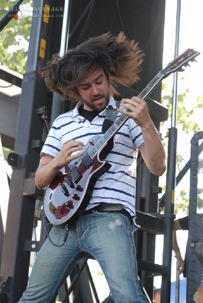 Protest The Hero at The Vans Warped Tour.   August 11, 2007.