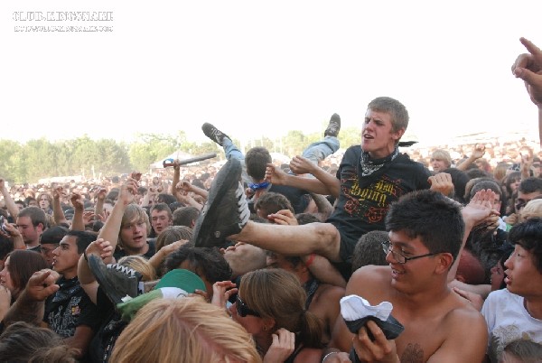 Protest The Hero at The Vans Warped Tour.   August 11, 2007.