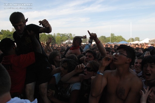 Protest The Hero at The Vans Warped Tour.   August 11, 2007.
