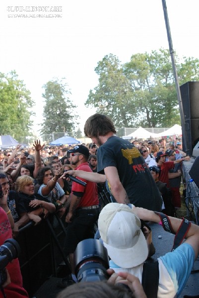 Protest The Hero at The Vans Warped Tour.   August 11, 2007.