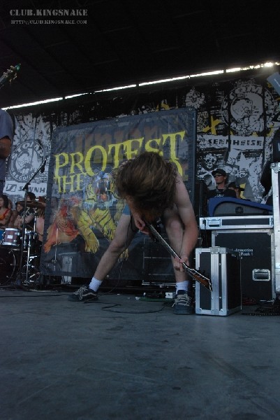 Protest The Hero at The Vans Warped Tour.   August 11, 2007.
