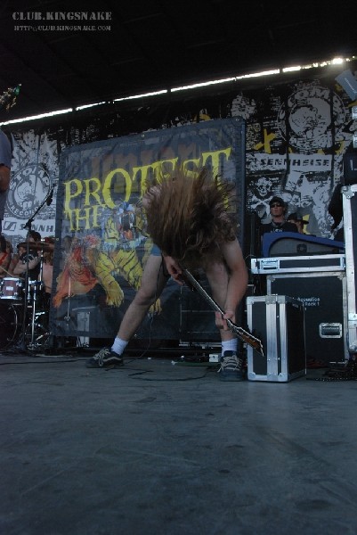 Protest The Hero at The Vans Warped Tour.   August 11, 2007.