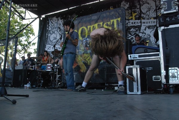 Protest The Hero at The Vans Warped Tour.   August 11, 2007.