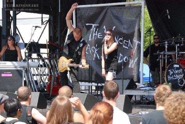 The Vincent Black Shadow at The Vans Warped Tour.   August 11, 2007.