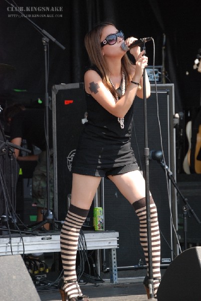 The Vincent Black Shadow at The Vans Warped Tour.   August 11, 2007.