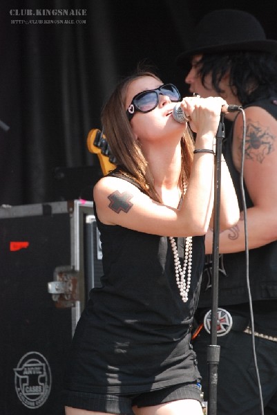 The Vincent Black Shadow at The Vans Warped Tour.   August 11, 2007.