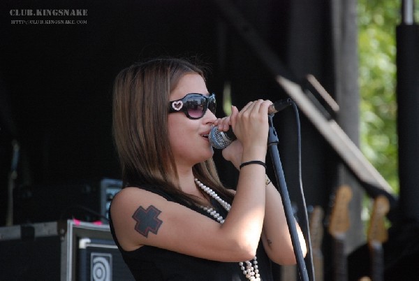 The Vincent Black Shadow at The Vans Warped Tour.   August 11, 2007.