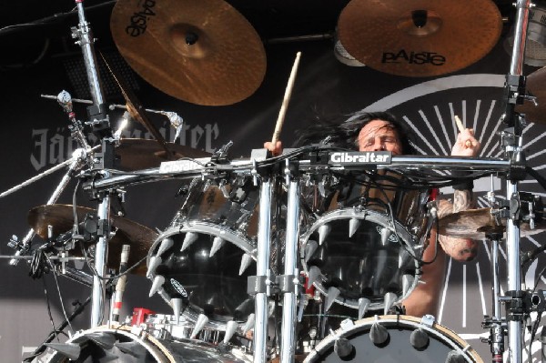 Five Finger Death Punch at the Mayhem Festival Verizon Wireless Amphitheate