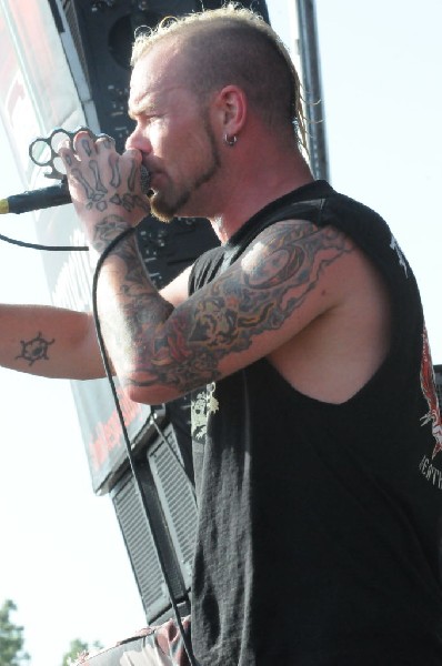 Five Finger Death Punch at the Mayhem Festival Verizon Wireless Amphitheate