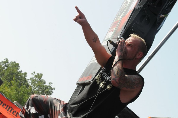 Five Finger Death Punch at the Mayhem Festival Verizon Wireless Amphitheate