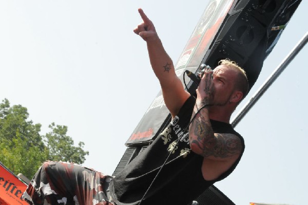 Five Finger Death Punch at the Mayhem Festival Verizon Wireless Amphitheate