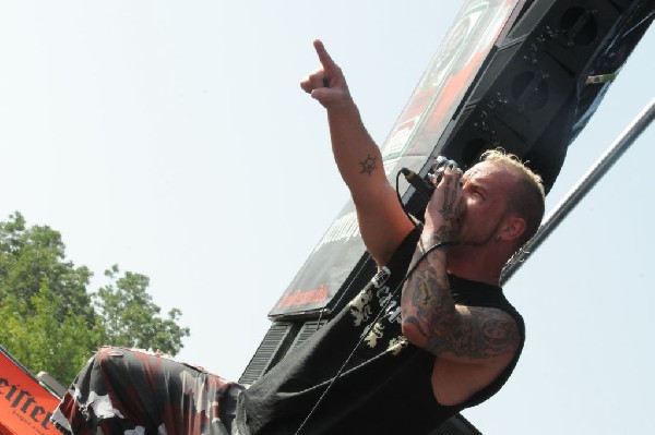 Five Finger Death Punch at the Mayhem Festival Verizon Wireless Amphitheate