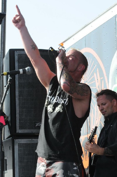 Five Finger Death Punch at the Mayhem Festival Verizon Wireless Amphitheate