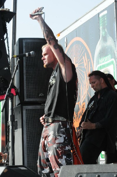 Five Finger Death Punch at the Mayhem Festival Verizon Wireless Amphitheate