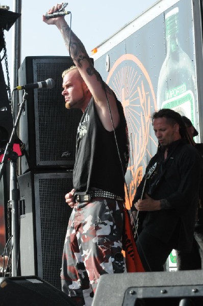 Five Finger Death Punch at the Mayhem Festival Verizon Wireless Amphitheate