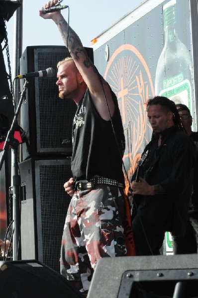 Five Finger Death Punch at the Mayhem Festival Verizon Wireless Amphitheate